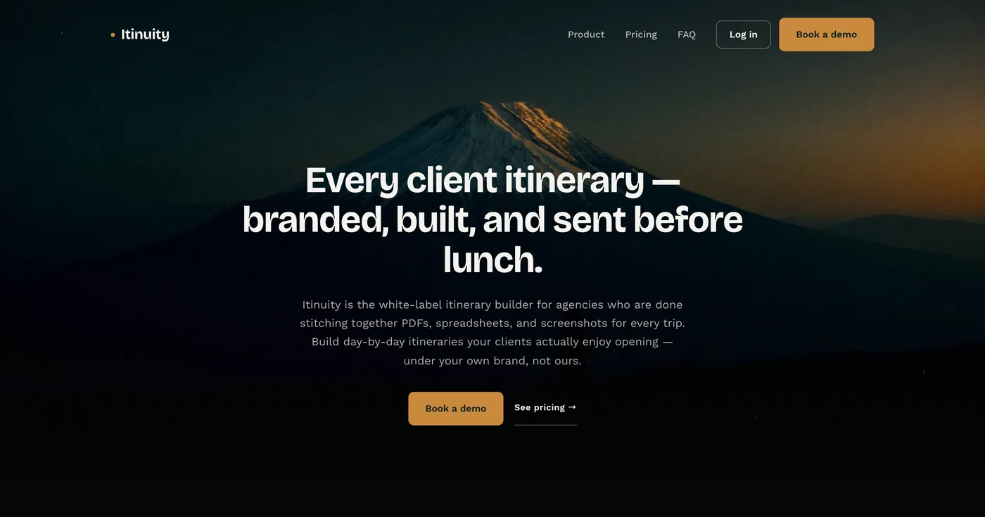 Itinuity homepage